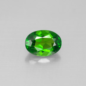 Diopside Chrome Vert naturelle Coupe ovale, 0.94 ct, VS