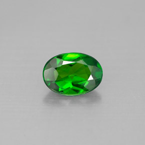 Diopside Chrome Vert naturelle Coupe ovale, 0.75 ct, VS-SI