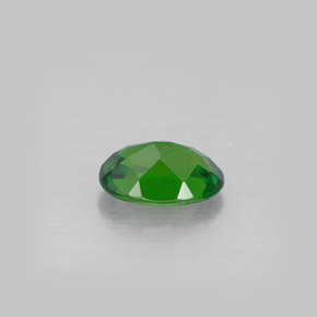 Diopside de chrome vert naturelle coupe ovale, 0,87 ct, VS-SI