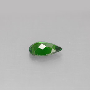 Diopside de chrome vert naturelle en forme de poire, 0,72 ct, VS