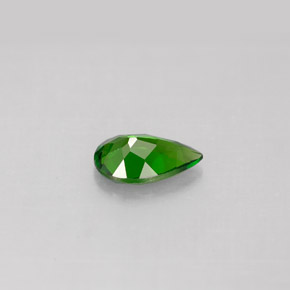 Diopside de chrome vert naturelle en forme de poire, 0,74 ct, VS