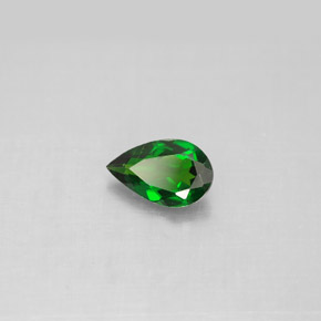 Diopside Chrome Vert naturelle En forme de poire, 0.68 ct, VS