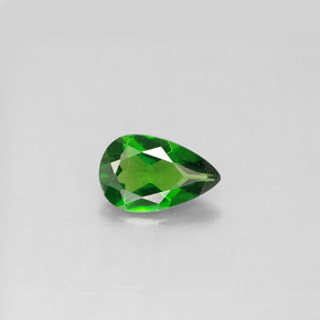 Diopside Chrome Vert naturelle En forme de poire, 0.81 ct, VS