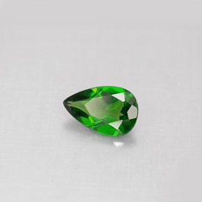 Diopside Chrome Vert naturelle En forme de poire, 0.81 ct, VS