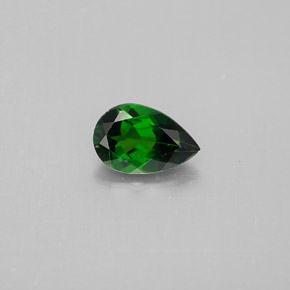Diopside de chrome vert naturelle en forme de poire, 0,90 ct, VVS-VS