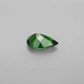 Diopside de chrome vert naturelle en forme de poire, 0,90 ct, VVS-VS