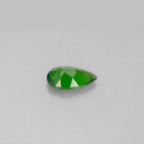 Diopside de chrome vert naturelle en forme de poire, 0,74 ct, VS