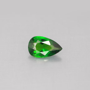 Diopside Chrome Vert naturelle En forme de poire, 0.73 ct, VS