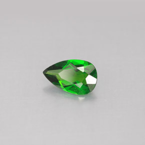 Diopside Chrome Vert naturelle En forme de poire, 0.73 ct, VS