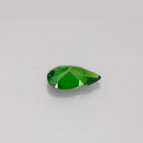 Diopside Chrome Vert naturelle En forme de poire, 0.73 ct, VS