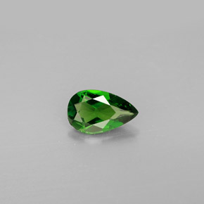 Diopside Chrome Vert naturelle En forme de poire, 0.72 ct, VS