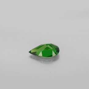 Diopside de chrome vert naturelle en forme de poire, 0,77 ct, VS