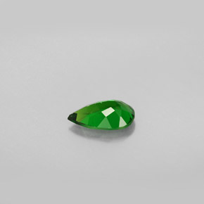 Diopside de chrome vert naturelle en forme de poire, 0,68 ct, VS