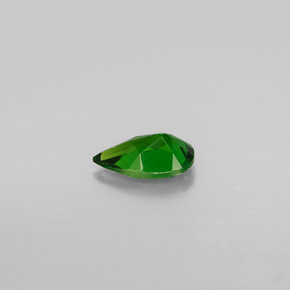 Diopside de chrome vert naturelle en forme de poire, 0,77 ct, VS
