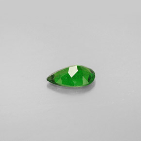 Diopside de chrome vert naturelle en forme de poire, 0,77 ct, VS