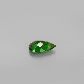 Diopside de chrome vert naturelle en forme de poire, 0,76 ct, VS