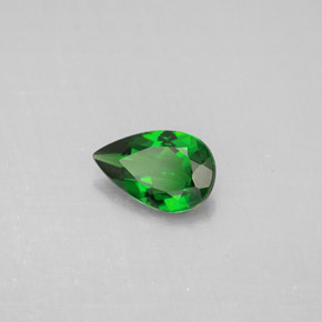 Diopside Chrome Vert naturelle En forme de poire, 0.76 ct, VS