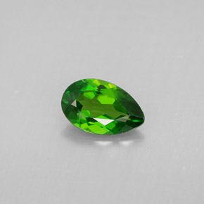 Diopside Chrome Vert naturelle En forme de poire, 0.82 ct, VS