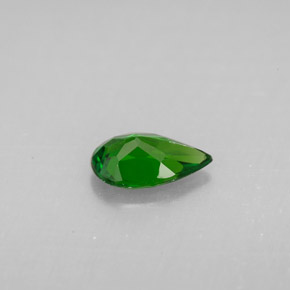 Diopside de chrome vert naturelle en forme de poire, 0,74 ct, VS