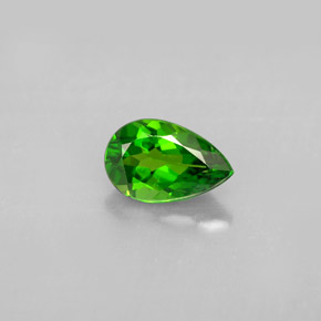 Diopside Chrome Vert naturelle En forme de poire, 0.98 ct, VS