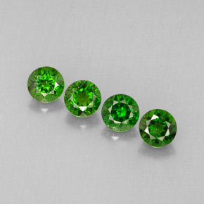 Achetez naturel ct Vert Diopside Chrome gems, Coupe roude, En provenance Russie chez GemSelect. En stock, livraison internationale!