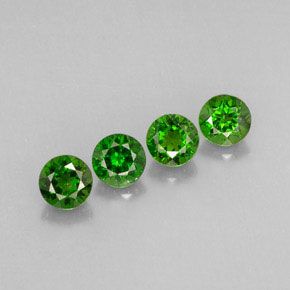 Achetez naturel ct Vert Diopside Chrome gems, Coupe roude, En provenance Russie chez GemSelect. En stock, livraison internationale!