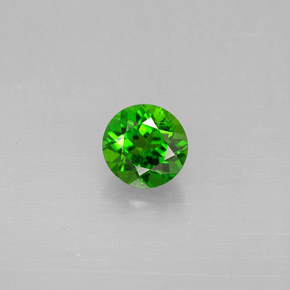 Diopside Chrome Vert naturelle Coupe roude, 0.56 ct, VS