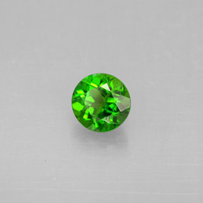 Diopside Chrome Vert naturelle Coupe roude, 0.56 ct, VS