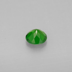 Diopside de chrome vert naturelle coupe roude, 0,49 ct, VS