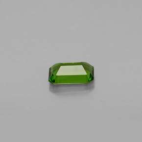 Diopside de chrome vert naturelle taille émeraude, 0,53 ct, VS