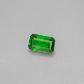 Diopside Chrome Vert naturelle Taille émeraude, 0.45 ct, VS