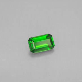 Diopside Chrome Vert naturelle Taille émeraude, 0.45 ct, VS