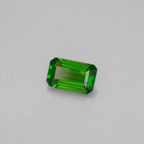 Diopside Chrome Vert naturelle Taille émeraude, 0.49 ct, VS