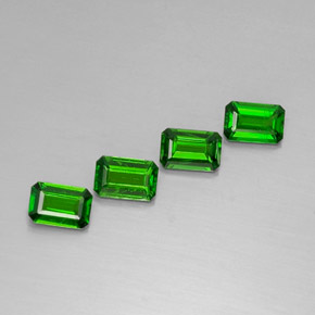 Achetez naturel ct vert diopside de chrome gems, taille émeraude, en provenance russie chez gemselect. en stock, livraison internationale!