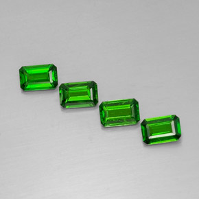 Achetez naturel ct vert diopside de chrome gems, taille émeraude, en provenance russie chez gemselect. en stock, livraison internationale!