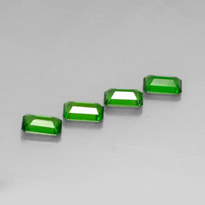 Achetez naturel ct vert diopside de chrome gems, taille émeraude, en provenance russie chez gemselect. en stock, livraison internationale!
