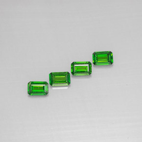 Achetez naturel ct vert diopside de chrome gems, taille émeraude, en provenance russie chez gemselect. en stock, livraison internationale!