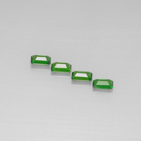 Achetez naturel ct vert diopside de chrome gems, taille émeraude, en provenance russie chez gemselect. en stock, livraison internationale!