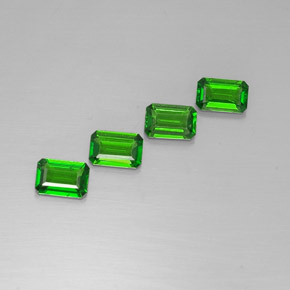 Achetez naturel ct vert diopside de chrome gems, taille émeraude, en provenance russie chez gemselect. en stock, livraison internationale!