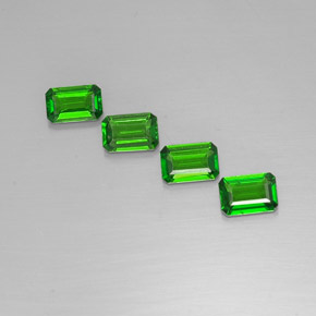 Achetez naturel ct vert diopside de chrome gems, taille émeraude, en provenance russie chez gemselect. en stock, livraison internationale!