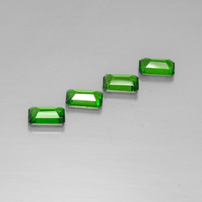 Achetez naturel ct vert diopside de chrome gems, taille émeraude, en provenance russie chez gemselect. en stock, livraison internationale!
