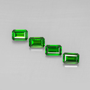 Achetez naturel ct vert diopside de chrome gems, taille émeraude, en provenance russie chez gemselect. en stock, livraison internationale!