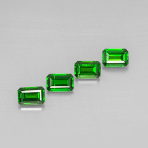 Achetez naturel ct vert diopside de chrome gems, taille émeraude, en provenance russie chez gemselect. en stock, livraison internationale!