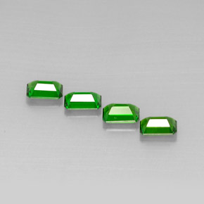 Achetez naturel ct vert diopside de chrome gems, taille émeraude, en provenance russie chez gemselect. en stock, livraison internationale!
