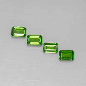 Achetez naturel ct vert diopside de chrome gems, taille émeraude, en provenance russie chez gemselect. en stock, livraison internationale!