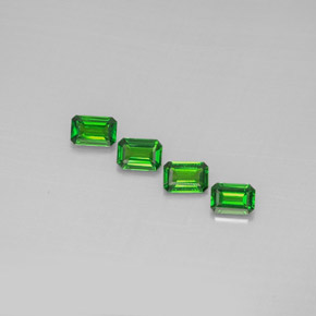 Achetez naturel ct vert diopside de chrome gems, taille émeraude, en provenance russie chez gemselect. en stock, livraison internationale!