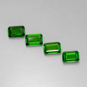 Achetez naturel ct vert diopside de chrome gems, taille émeraude, en provenance russie chez gemselect. en stock, livraison internationale!
