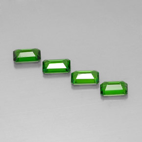 Achetez naturel ct vert diopside de chrome gems, taille émeraude, en provenance russie chez gemselect. en stock, livraison internationale!
