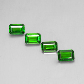 Achetez naturel ct vert diopside de chrome gems, taille émeraude, en provenance russie chez gemselect. en stock, livraison internationale!
