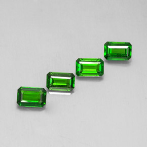 Achetez naturel ct vert diopside de chrome gems, taille émeraude, en provenance russie chez gemselect. en stock, livraison internationale!
